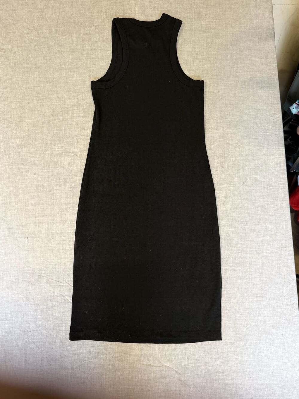 7Diamonds Women's Ribtank Midi Dress in Black - Picture 4 of 5